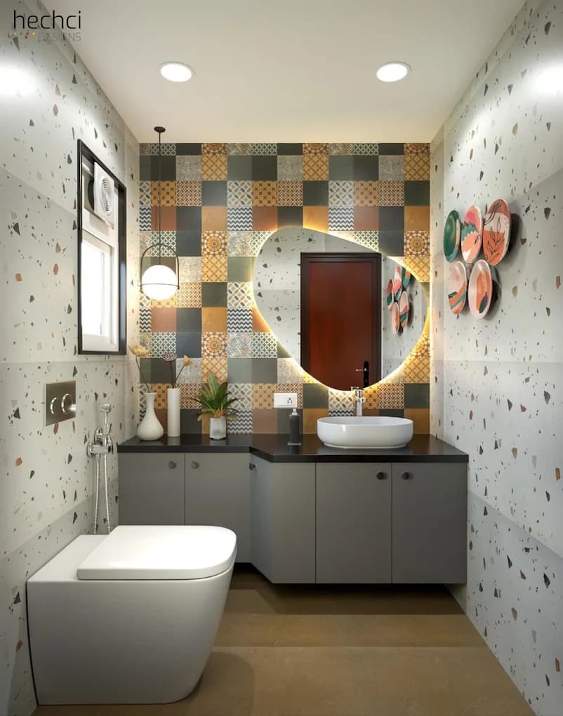 Luxury bathroom surface and stone finish at Live Ceramique