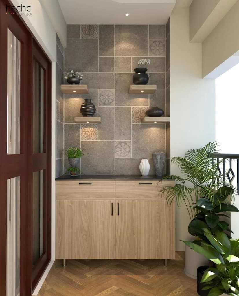 Live Ceramique living room design with premium tile surfaces